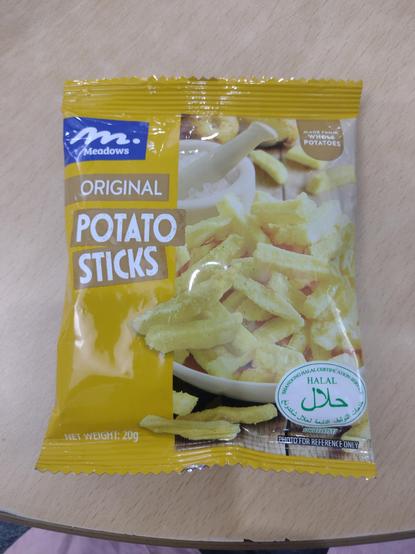 20g pack of Meadpws Potato Sticks (original flavor)